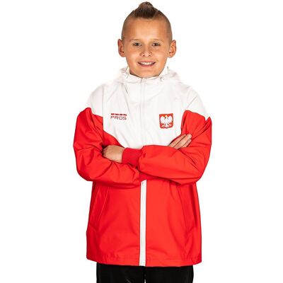 Kurtka Kibica Reprezentacji Polski Sportpros Dla Chłopców, Biało-Czerwona, Model 714, Rozmiar Xs Kurtka Kibica Reprezentacji Polski Sportpros Dla Chłopców, Biało-Czerwona, Model 714, Rozmiar Xs