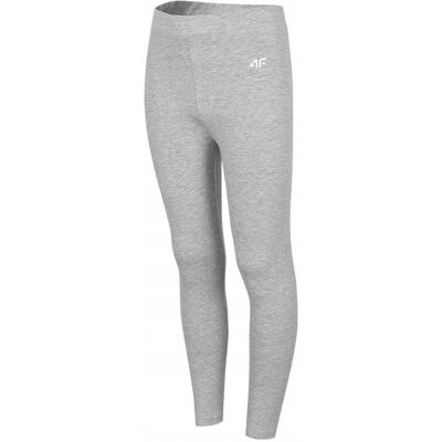 Legginsy dla dziewczynki 4F chłodny jasny szary melanż HJZ22 JLEG001 27M 15 Legginsy dla dziewczynki 4F chłodny jasny szary melanż HJZ22 JLEG001 27M 15