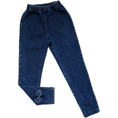 Legginsy dla dziewczynki DEKATYZOWANE polski producent GAMET 110 granatowe Legginsy dla dziewczynki DEKATYZOWANE polski producent GAMET 110 granatowe