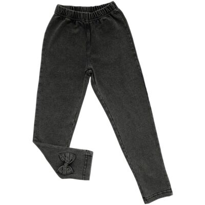 Legginsy dla dziewczynki DEKATYZOWANE polski producent GAMET czarne 116 Legginsy dla dziewczynki DEKATYZOWANE polski producent GAMET czarne 116