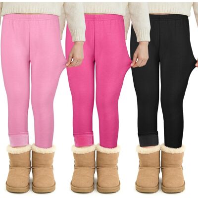 Inny producent Legginsy Dziewczęce Termiczne z Polarem Ciepłe Zestaw 3 Sztuki 12-14 Lat Inny producent Legginsy Dziewczęce Termiczne z Polarem Ciepłe Zestaw 3 Sztuki 12-14 Lat