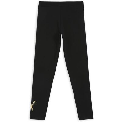 Legginsy Puma Ess Metallic Dziewczęce Czarne Złote 164 EU Legginsy Puma Ess Metallic Dziewczęce Czarne Złote 164 EU