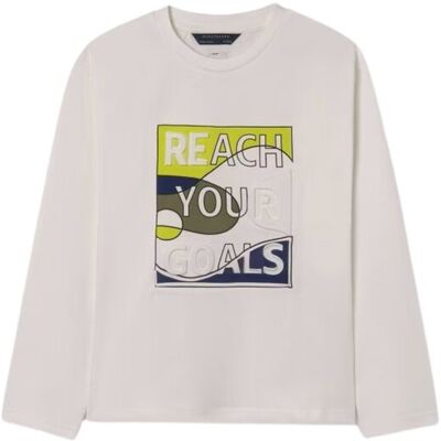 Maglietta M/l 'Goals' Bambino Mayoral 7081-Lime Maglietta M/l 'Goals' Bambino Mayoral 7081-Lime