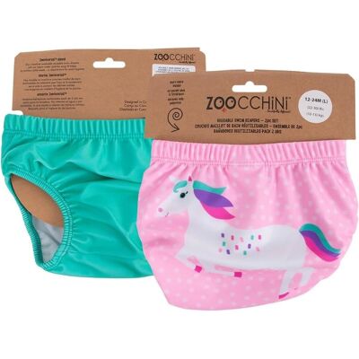 Zoocchini Majtki kąpielowe dla dziewczynki 2 szt 24-36 miesięcy Zoocchini Majtki kąpielowe dla dziewczynki 2 szt 24-36 miesięcy