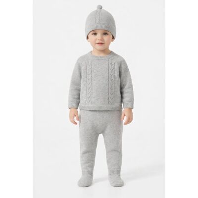 MAYORAL SZARY KOMPLET NIEMOWLĘCY SWETER SPODNIE CZAPKA 75 I4A MAYORAL SZARY KOMPLET NIEMOWLĘCY SWETER SPODNIE CZAPKA 75 I4A
