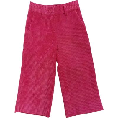 Monnalisa - Pantaloni Fuxia 0098 Velluto Coste Larghe 17b407 2855 Monnalisa - Pantaloni Fuxia 0098 Velluto Coste Larghe 17b407 2855