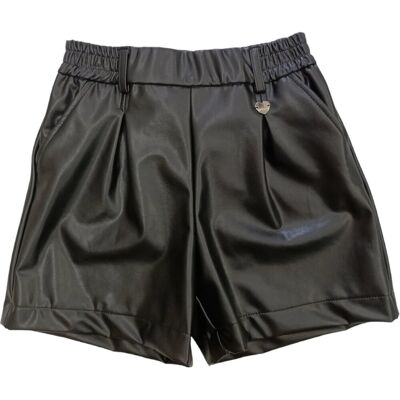 Monnalisa - Short Nero Spalmato 0050 17b403 2403 Monnalisa - Short Nero Spalmato 0050 17b403 2403