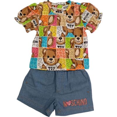 Moschino - Blusa+shorts 40168 Blue Mdg015l0e22 Moschino - Blusa+shorts 40168 Blue Mdg015l0e22