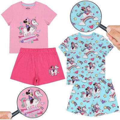 Myszka Minnie Disney Letnia piżama dla dziewczynki, bawełniana piżama na krótki rękaw 2szt. 3-4 lat 104 cm Myszka Minnie Disney Letnia piżama dla dziewczynki, bawełniana piżama na krótki rękaw 2szt. 3-4 lat 104 cm