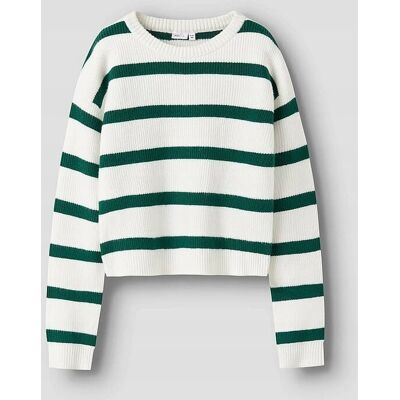 Inny producent NAME IT DZIECIĘCY SWETER W PASKI Z OKRĄGŁYM DEKOLTEM 146-152cm 5GA Inny producent NAME IT DZIECIĘCY SWETER W PASKI Z OKRĄGŁYM DEKOLTEM 146-152cm 5GA
