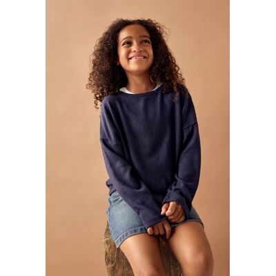 Inny producent NAME IT GRANATOWY SWETER DZIECIĘCY Z OKRĄGŁYM DEKOLTEM 146-152CM 5GA Inny producent NAME IT GRANATOWY SWETER DZIECIĘCY Z OKRĄGŁYM DEKOLTEM 146-152CM 5GA