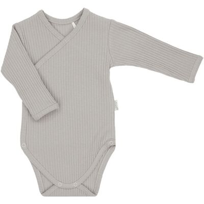 Niemowlęce body bawełna długi rękaw szare Nicol r.56 Niemowlęce body bawełna długi rękaw szare Nicol r.56