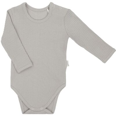 Niemowlęce body bawełna długi rękaw szary Nicol r.80 Niemowlęce body bawełna długi rękaw szary Nicol r.80