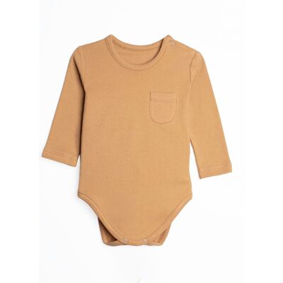 Niemowlęce body dł.rękaw karmelowe Nicol r.86 Niemowlęce body dł.rękaw karmelowe Nicol r.86