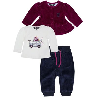 Niemowlęcy komplet bluza spodnie dresowe bordowe Kanz r.68 Niemowlęcy komplet bluza spodnie dresowe bordowe Kanz r.68
