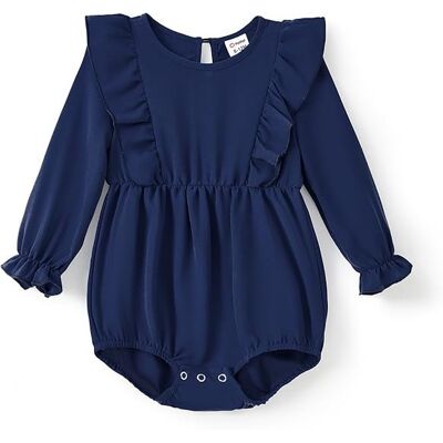 Inny producent PatPat Sukienka Elegancka Gładka Vintage Granatowa Dla Dziewczynek 2 Lata Inny producent PatPat Sukienka Elegancka Gładka Vintage Granatowa Dla Dziewczynek 2 Lata