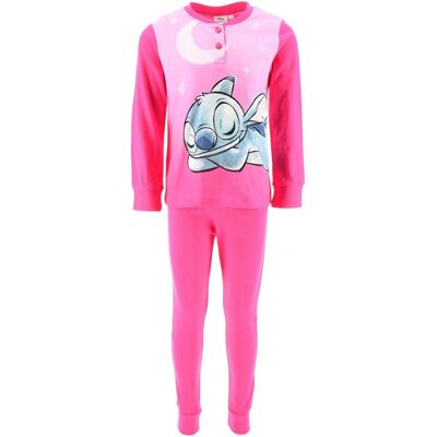 Sun City Piżama dla dziewczynki, w ozdobnym pudełku, prezent, Disney Stitch, bawełna, kolor różowy, rozmiar 98 cm Sun City Piżama dla dziewczynki, w ozdobnym pudełku, prezent, Disney Stitch, bawełna, kolor różowy, rozmiar 98 cm