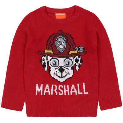 Paw Patrol Psi Patrol Marshall Czerwony Sweter Chłopięcy, Długie Rękawy, Ciepły Paw Patrol Psi Patrol Marshall Czerwony Sweter Chłopięcy, Długie Rękawy, Ciepły
