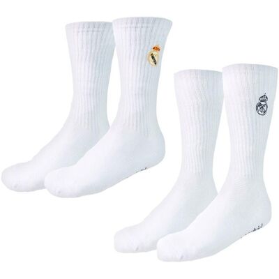 Real Madryt skarpetki wysokie 2-pack 2900003433 biały 35/38 Real Madryt skarpetki wysokie 2-pack 2900003433 biały 35/38