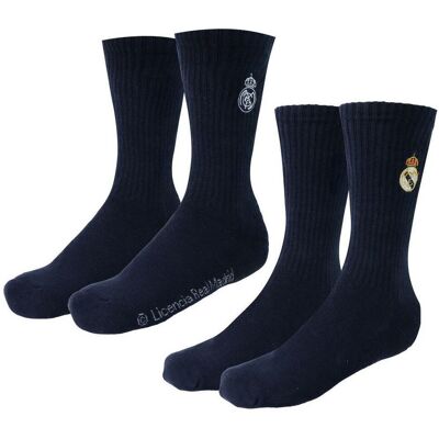Real Madryt skarpetki wysokie 2-pack 2900003434 granatowy 35/38 Real Madryt skarpetki wysokie 2-pack 2900003434 granatowy 35/38