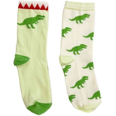 Rockahula Kids 2 pary skarpetek dziecięcych T-Rex roz 17-19 cm Rockahula Kids 2 pary skarpetek dziecięcych T-Rex roz 17-19 cm