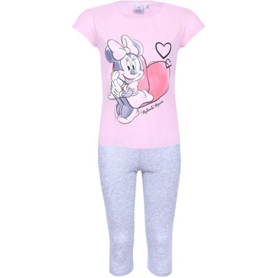 sarcia.eu Różowo-szara piżama dziewczęca Myszka Minnie DISNEY 6 lat 116 cm sarcia.eu Różowo-szara piżama dziewczęca Myszka Minnie DISNEY 6 lat 116 cm