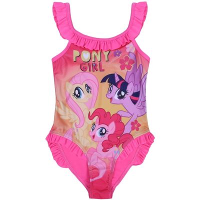sarcia.eu Różowy strój kąpielowy z falbankami My Little Pony 3-4 lat 104 cm sarcia.eu Różowy strój kąpielowy z falbankami My Little Pony 3-4 lat 104 cm