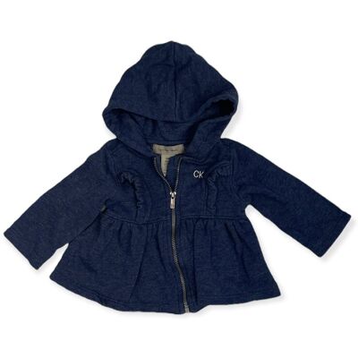 Rozpinana bluza dziewczęca kaptur CALVIN KLEIN 3/6 Rozpinana bluza dziewczęca kaptur CALVIN KLEIN 3/6