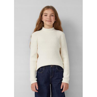 Inny producent S.OLIVER KREMOWY SWETER DZIEWCZĘCY Z DELIKATNĄ STRUKTURĄ 134-140cm 16FA Inny producent S.OLIVER KREMOWY SWETER DZIEWCZĘCY Z DELIKATNĄ STRUKTURĄ 134-140cm 16FA