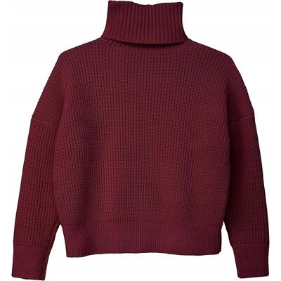 Inny producent S.OLIVER SWETER DZIECIĘCY BORDOWY Z GOLFEM CASUAL 134-140cm J5B Inny producent S.OLIVER SWETER DZIECIĘCY BORDOWY Z GOLFEM CASUAL 134-140cm J5B