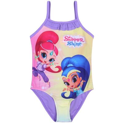 Nickelodeon SHIMMER & SHINE Jednoczęściowy kostium kąpielowy, fioletowy Nickelodeon SHIMMER & SHINE Jednoczęściowy kostium kąpielowy, fioletowy