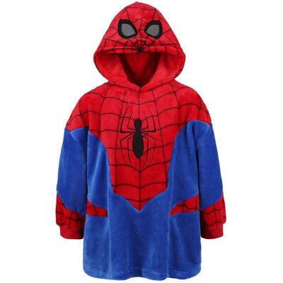 Marvel Spider-Man Czerwono-Niebieska Bluza/Szlafrok Z Kapturem, Dziecięca - Rozmiar - 104-116 Cm Marvel Spider-Man Czerwono-Niebieska Bluza/Szlafrok Z Kapturem, Dziecięca - Rozmiar - 104-116 Cm