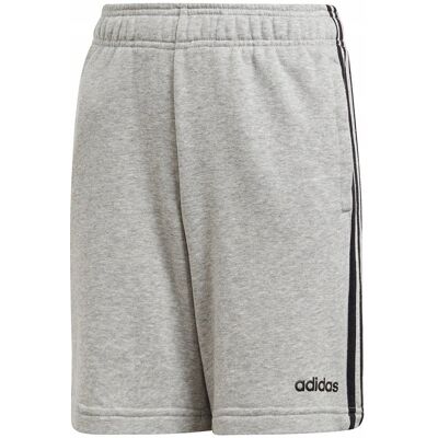Spodenki dla dzieci adidas Essentials 3 Stripes Knit Short szare DV1797 116 Spodenki dla dzieci adidas Essentials 3 Stripes Knit Short szare DV1797 116