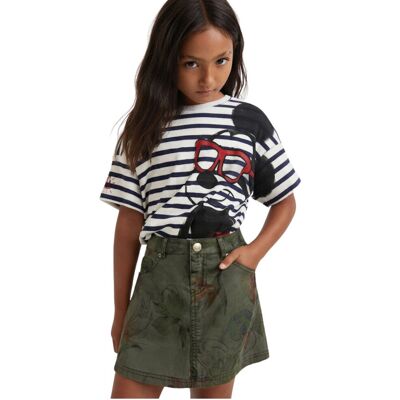 Spódnica dziewczęca Desigual Mickey moro z Myszką Mini-134 Spódnica dziewczęca Desigual Mickey moro z Myszką Mini-134