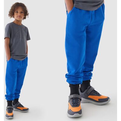 Spodnie Chłopięce 4F Joggery Sportowe Niebieskie 4FJWMM00TTROM0810 Niebieski 122 Spodnie Chłopięce 4F Joggery Sportowe Niebieskie 4FJWMM00TTROM0810 Niebieski 122