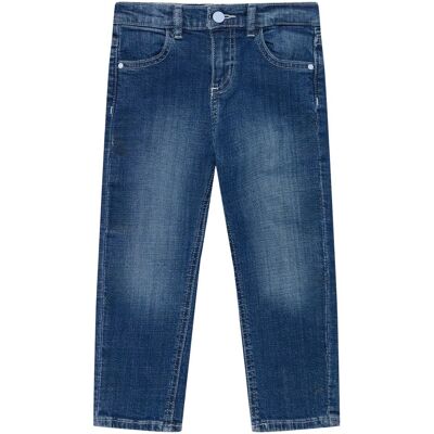 Spodnie dla dziecka Guess Blue Denim jeansowe dziecięce bawełniane-62 Spodnie dla dziecka Guess Blue Denim jeansowe dziecięce bawełniane-62