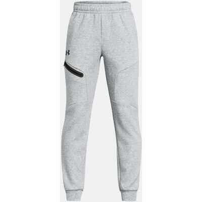 Spodnie dresowe z fleece'u Under Armour Unstoppable dla chłopców Mod Szary - Spodnie dresowe Spodnie dresowe z fleece'u Under Armour Unstoppable dla chłopców Mod Szary - Spodnie dresowe