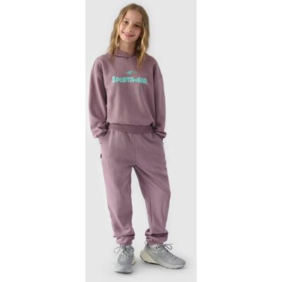 Spodnie Dresowe Joggery Dziewczęce 4F 4Fjwaw24Ttrof754-51S Fioletowy Spodnie Dresowe Joggery Dziewczęce 4F 4Fjwaw24Ttrof754-51S Fioletowy