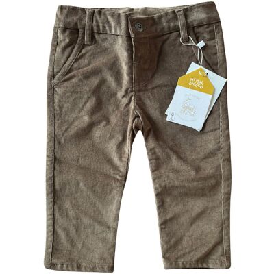 Spodnie dziecięce Chicco bawełniane brązowe-86 Spodnie dziecięce Chicco bawełniane brązowe-86