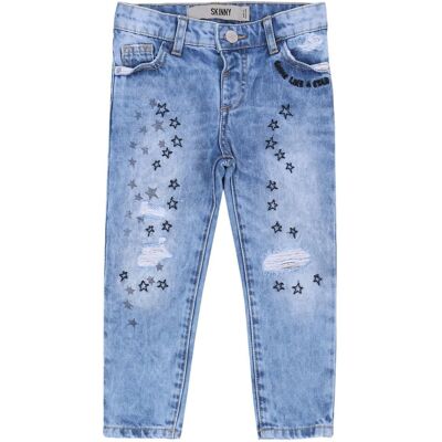 sarcia.eu Spodnie jeansowe, gwiazdki DENIM CO. 5-6 lat 116 cm sarcia.eu Spodnie jeansowe, gwiazdki DENIM CO. 5-6 lat 116 cm