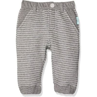 Spodnie niemowlęce Chicco szare w paski materiałowe-52 Spodnie niemowlęce Chicco szare w paski materiałowe-52