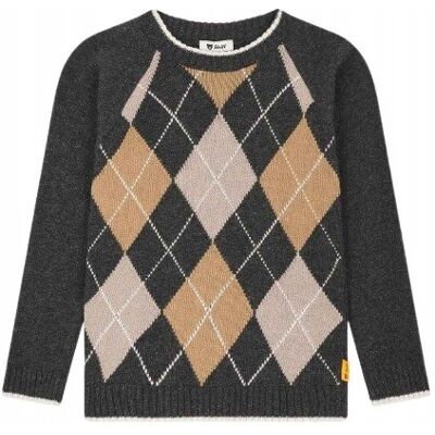Inny producent STEIFF SWETER DZIECIĘCY W KRATĘ SZARY ZE WZOREM 110 6BA Inny producent STEIFF SWETER DZIECIĘCY W KRATĘ SZARY ZE WZOREM 110 6BA