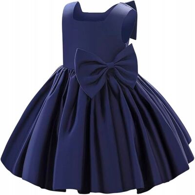 Inny producent Sukienka dla Dziewczynki Wizytowa z Kokardą 122-128 Elegancka na Wesele Inny producent Sukienka dla Dziewczynki Wizytowa z Kokardą 122-128 Elegancka na Wesele