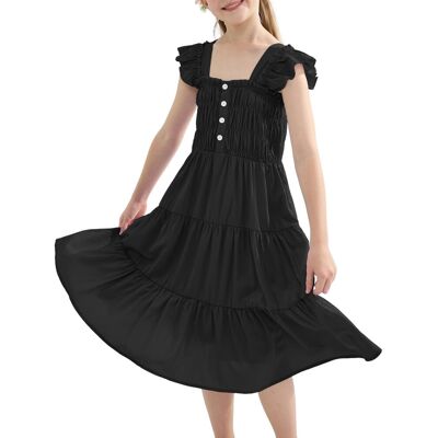 Inny producent Sukienka Letnia Dziewczęca Elegancka z Bufiastymi Rękawami 8-9 lat 140 cm Inny producent Sukienka Letnia Dziewczęca Elegancka z Bufiastymi Rękawami 8-9 lat 140 cm