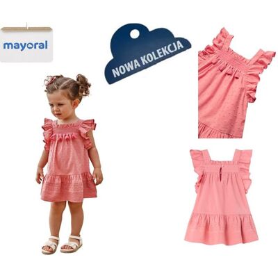 Mayoral Sukienka plumeti z falbankami 80 Mayoral Sukienka plumeti z falbankami 80