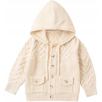 Inny producent SWETER DZIECIĘCY 18-24m 92/98 z kapturem zapinany na guziki gruby bluza Inny producent SWETER DZIECIĘCY 18-24m 92/98 z kapturem zapinany na guziki gruby bluza