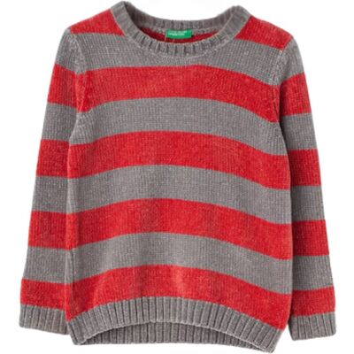 United Sweter dziecięcy Benetton klasyczny miękki w paski-80 United Sweter dziecięcy Benetton klasyczny miękki w paski-80