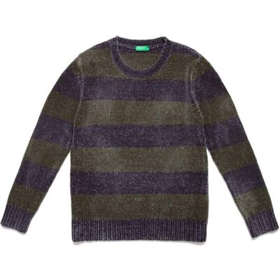 United Sweter dziecięcy Benetton klasyczny miękki w paski-80 United Sweter dziecięcy Benetton klasyczny miękki w paski-80