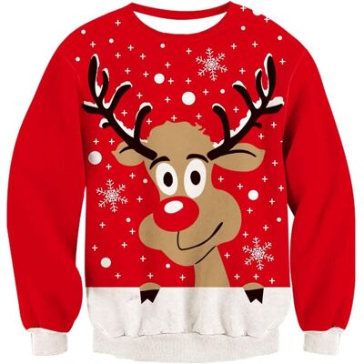 Inny producent Sweter Dziecięcy Świąteczny Dzianinowy Ciepły Wzór Renifera 11-12 lat Inny producent Sweter Dziecięcy Świąteczny Dzianinowy Ciepły Wzór Renifera 11-12 lat