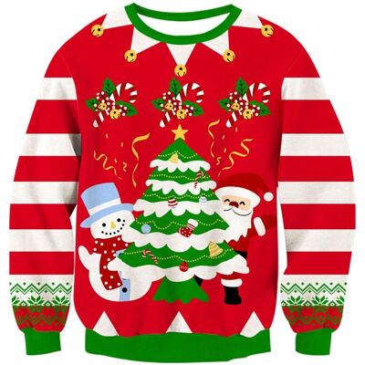 Inny producent Sweter Dziecięcy Świąteczny na Boże Narodzenie Ciepły Zabawny Czerwony L Inny producent Sweter Dziecięcy Świąteczny na Boże Narodzenie Ciepły Zabawny Czerwony L